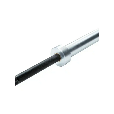 Force USA The Gunner Olympic Bar – 2.20m long, black barbell with silver sleeves and precise knurling.
