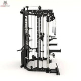 G12™ Compact All-In-One Trainer - Double Pulley (90.5 kg), Smith Machine, Multifunktionstrainer, Rack und Beinpresse - Kompakte Version Force USA