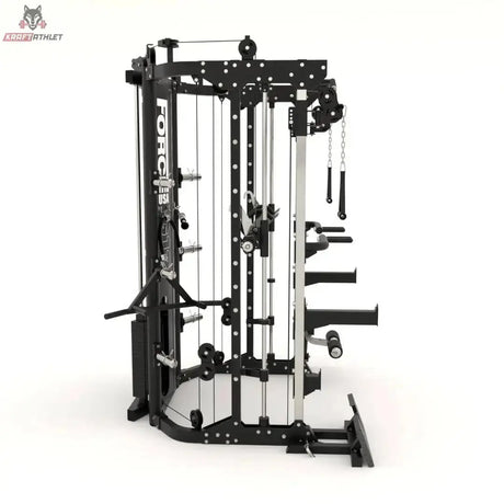 G12™ Compact All-In-One Trainer - Double Pulley (90.5 kg), Smith Machine, Multifunktionstrainer, Rack und Beinpresse - Kompakte Version Force USA