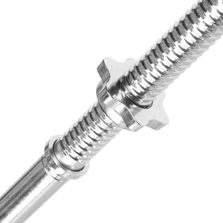 GPR220 GERADE LANGHANTELSTANGE 18KG MIT GEWINDE UND VERSCHLUSS 2200MM HMS