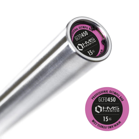 GCFD 450 201 CM 15 KG + VERSCHLUSS ZG1000 BLACK OLYMPISCHE LANGSTANGE HMS PREMIUM
