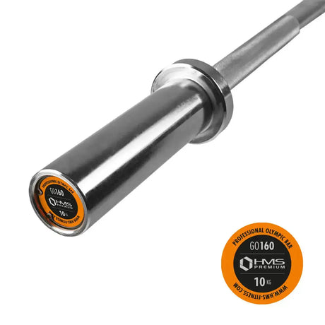 GO160 OLYMPISCHE GERADE LANGHANTELSTANGE 120 CM + ZG1000 BLACK HMS PREMIUM