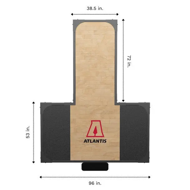Hebebühne mit Hartholz-Oberfläche (C513 & RS613) – Atlantis (Ansicht 2)