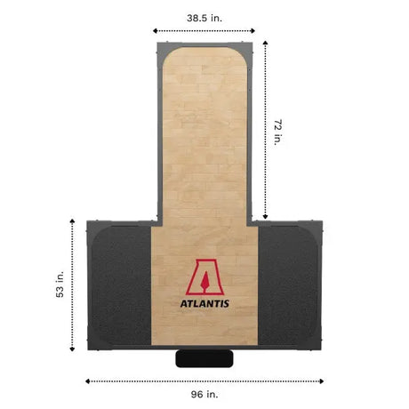 Hebebühne mit Hartholz-Oberfläche (C513 & RS613) – Atlantis (Ansicht 2)