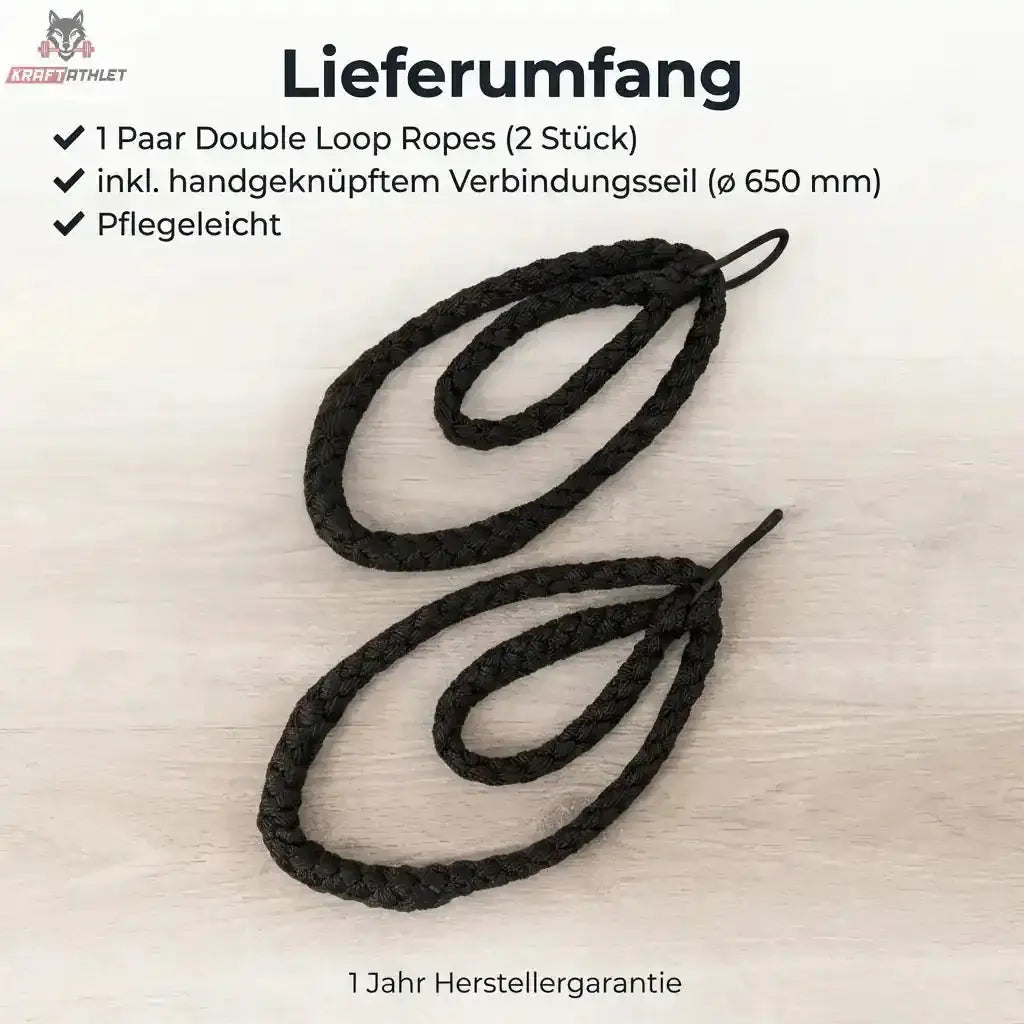 Hegren Double Loop Ropes – Handgewebte Pilates Griffe Hegren Pilates Gym Equipment