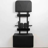 HEGREN Storage Stand designed for organizing Pilates accessories, featuring multiple compartments and a sleek, durable design.