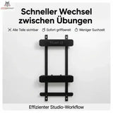 Hegren Pilates Accessory Storage Stand – Wandhalter für TALMA 62 Zubehör Hegren Pilates Gym Equipment