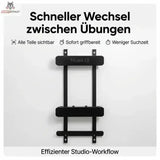Hegren Pilates Accessory Storage Stand – Wandhalter für TALMA 62 Zubehör Hegren Pilates Gym Equipment