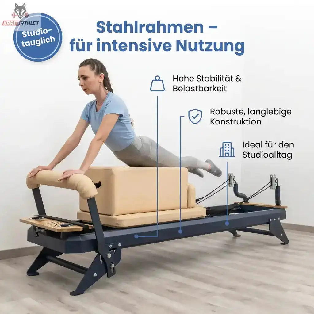 Hegren Pilates Reformer TALMA 62 + Box + Jumpboard – Combo Package Hegren Pilates Gym Equipment