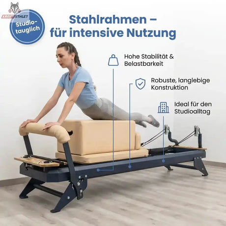 Hegren Pilates Reformer TALMA 62 + Box + Jumpboard – Combo Package Hegren Pilates Gym Equipment