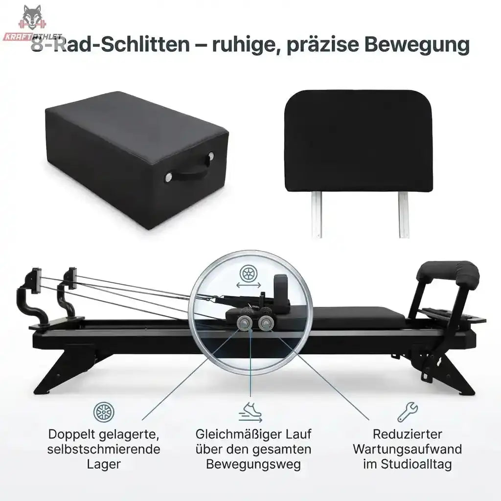 Hegren Pilates Reformer TALMA 62 + Box + Jumpboard – Combo Package Hegren Pilates Gym Equipment