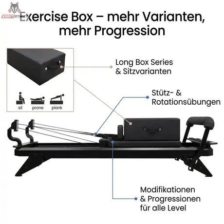 Hegren Pilates Reformer TALMA 62 + Box + Jumpboard – Combo Package Hegren Pilates Gym Equipment