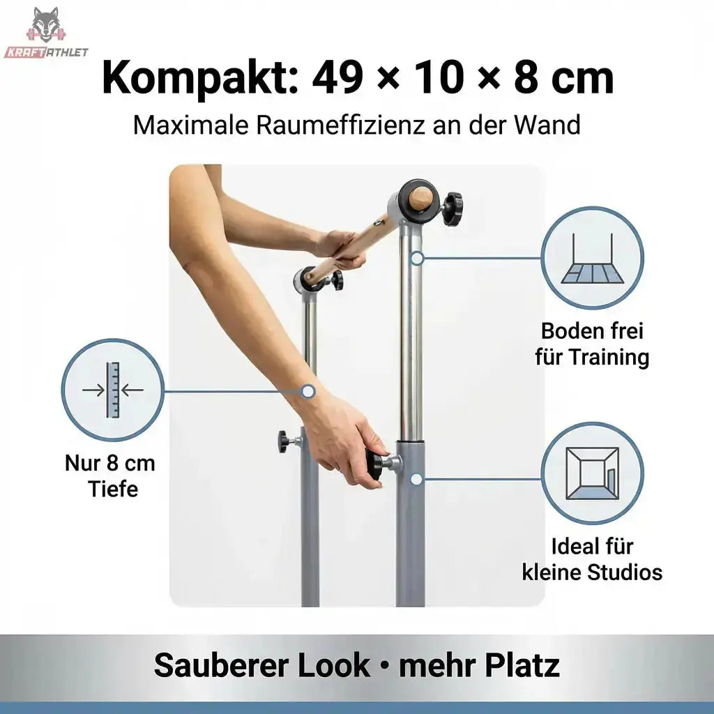 Hegren Pilates Stability Bar Wall Stand – Wandhalterung für 6 Stability Bars (TALMA 62) Hegren Pilates Gym Equipment