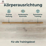 Hegren Pilates Wooden Stick 1.10m – Premium Eiche Trainingsbar Hegren Pilates Gym Equipment