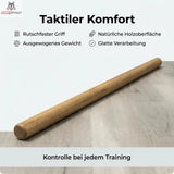 Hegren Pilates Wooden Stick 1.10m – Premium Eiche Trainingsbar Hegren Pilates Gym Equipment