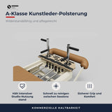 Hegren Reformer TALMA 62 – Premium Studio Reformer (Stahlrahmen, 5-Feder-System, 245 cm) Hegren Pilates Pilates Reformer