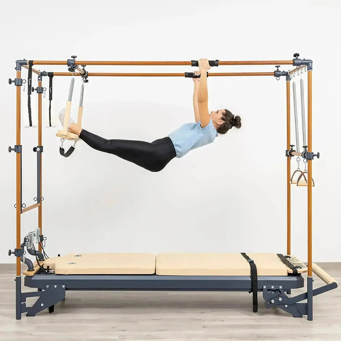 HEGREN Slip-Resistant Grip Handles designed for Pilates Reformers, featuring ergonomic design and non-slip surface for enhanced safety.