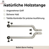 Hegren Stability Bar für TALMA 62 – Höhenverstellbare Ballet Barre (64–103 cm) Hegren Pilates Gym Equipment