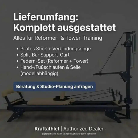 Hegren TALMA 62CT+ Combo - Reformer Tower System Hegren Pilates Pilates Reformer with Tower