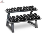 Hexagonal Hantelset 2-20 kg + Rack TH20 Titanium Strength