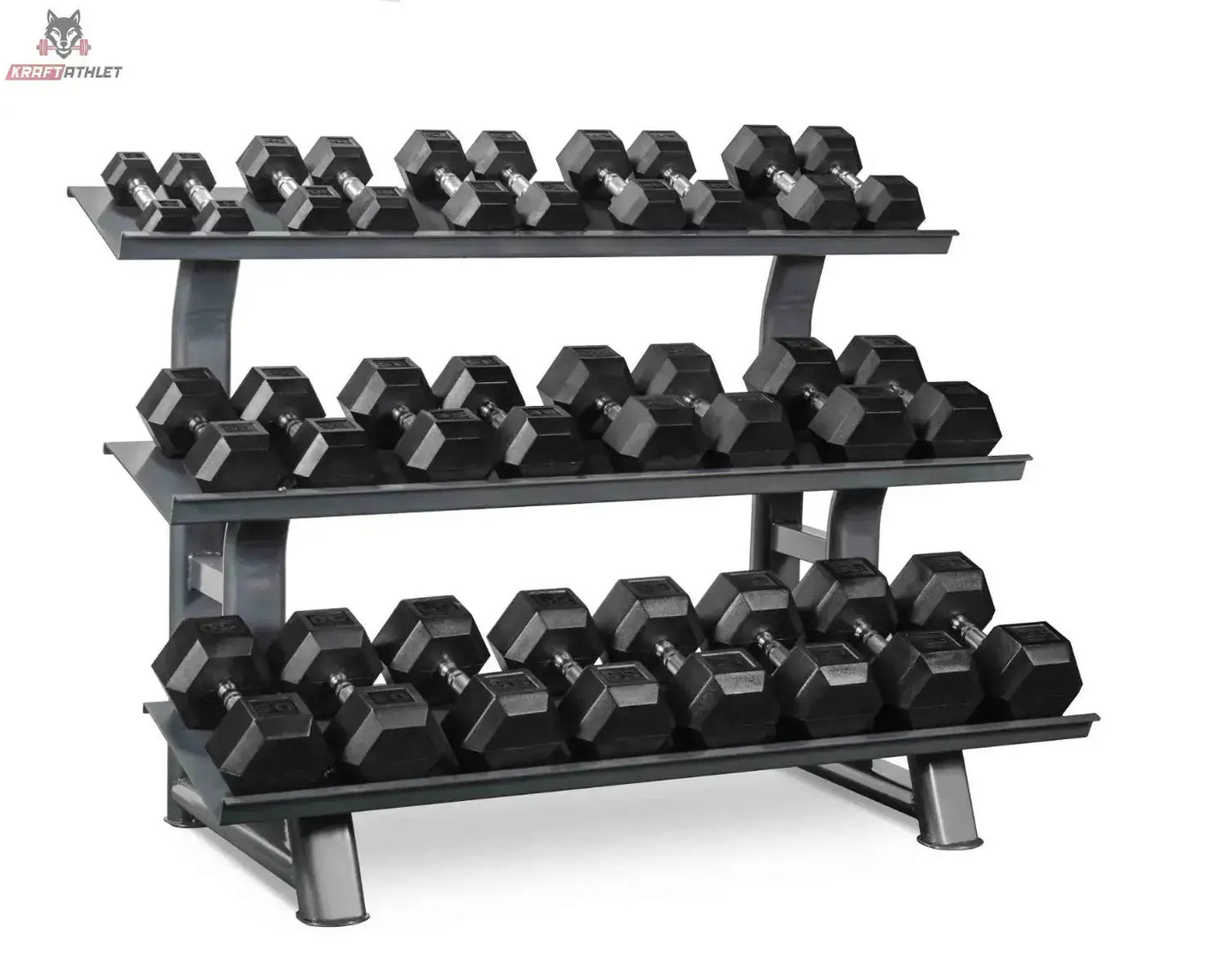 Hexagonal Hantelset Set 2- 30Kg + Rack TH30 Titanium Strength