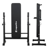Plate-Loaded Dumbbell Set with Bench inSPORTline CEM 180 + 40 cm/30 mm 105 kg InSportLine Adjustable Benches