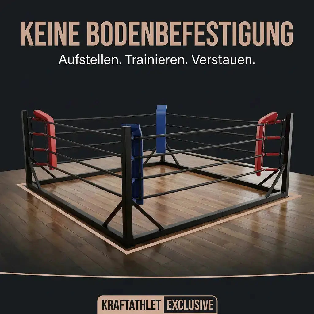 Klappbarer Boxring – Tragbarer Trainingsring für Fitnessstudios & Vereine Sportcom