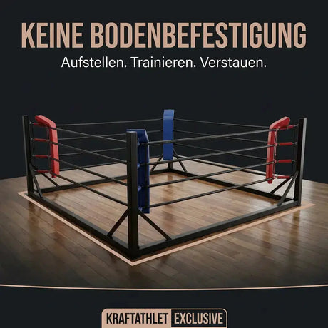 Klappbarer Boxring – Tragbarer Trainingsring für Fitnessstudios & Vereine Sportcom
