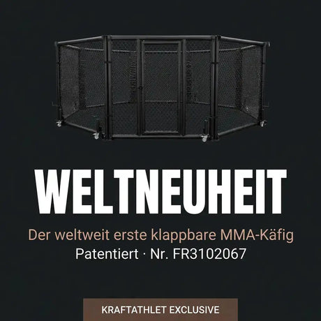 Klappbarer MMA-Käfig – Ø 5 m Patentiertes Faltsystem Hergestellt in Frankreich Sportcom