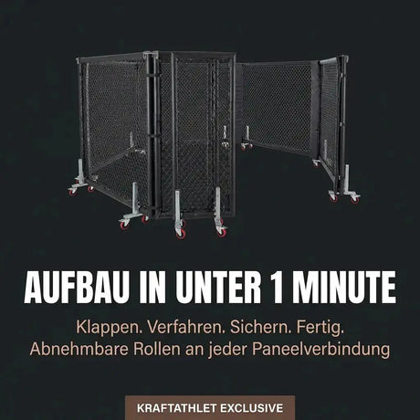 Klappbarer MMA-Käfig – Ø 5 m Patentiertes Faltsystem Hergestellt in Frankreich Sportcom