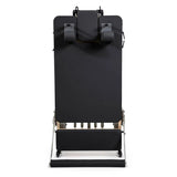Klappbarer Pilates Reformer in Schwarz, Detailansicht