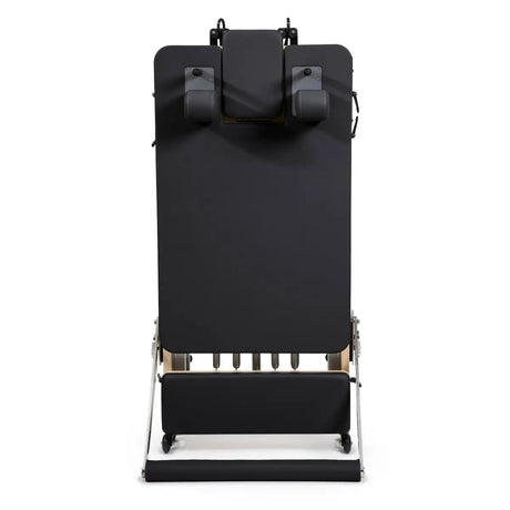 Klappbarer Pilates Reformer in Schwarz, Detailansicht