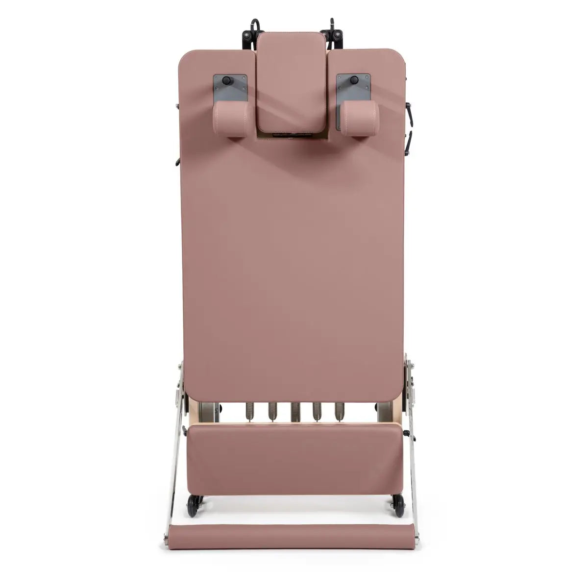 Klappbarer Pilates Reformer in Aged Rose, Detailansicht