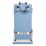 Klappbarer Pilates Reformer in Meerblau, Detailansicht