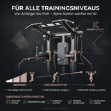 Klimmzug und Dipstation Titanium Strength Black Series Titanium Strength Aparatos de musculación
