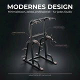 Klimmzug und Dipstation Titanium Strength Black Series Titanium Strength Aparatos de musculación
