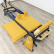 Set of six custom-fitted, non-slip, and washable covers for the Pilates Reformer TALMA 62, displayed in various colors.