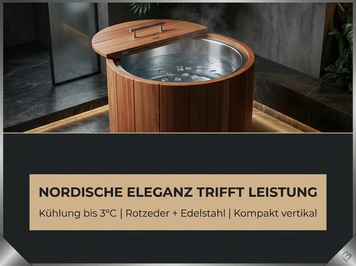 Nordic Tub Eisbad | Rotzeder | 3 °C | Kraftathlet SwedishCold Cold Plunge