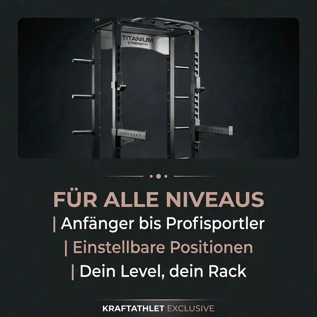 Olympisches Kniebeugen-Rack Titanium Strength Black Series Titanium Strength Aparatos de musculación