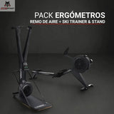 PAKET ERGOMETER - LUFT-RUDERGERÄT + SKI TRAINER &amp; STAND Titanium Strength