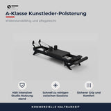 Hegren Talma 62 Reformer in Schwarz mit A-Klasse Kunstlederpolsterung für den gewerblichen Studiobetrieb
