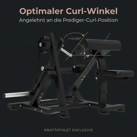 Plate Loaded Bicep Curl Titanium Strength Elite Series Titanium Strength Aparatos de musculación