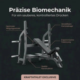 Positiv Geneigte Olympische Drückbank Black Series Titanium Strength Aparatos de musculación