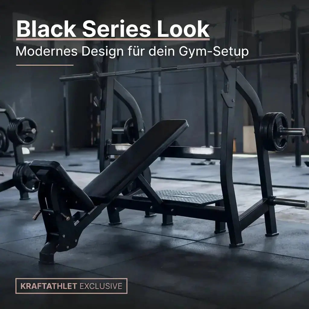 Positiv Geneigte Olympische Drückbank Black Series Titanium Strength Aparatos de musculación