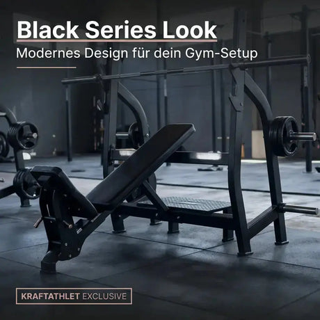 Positiv Geneigte Olympische Drückbank Black Series Titanium Strength Aparatos de musculación