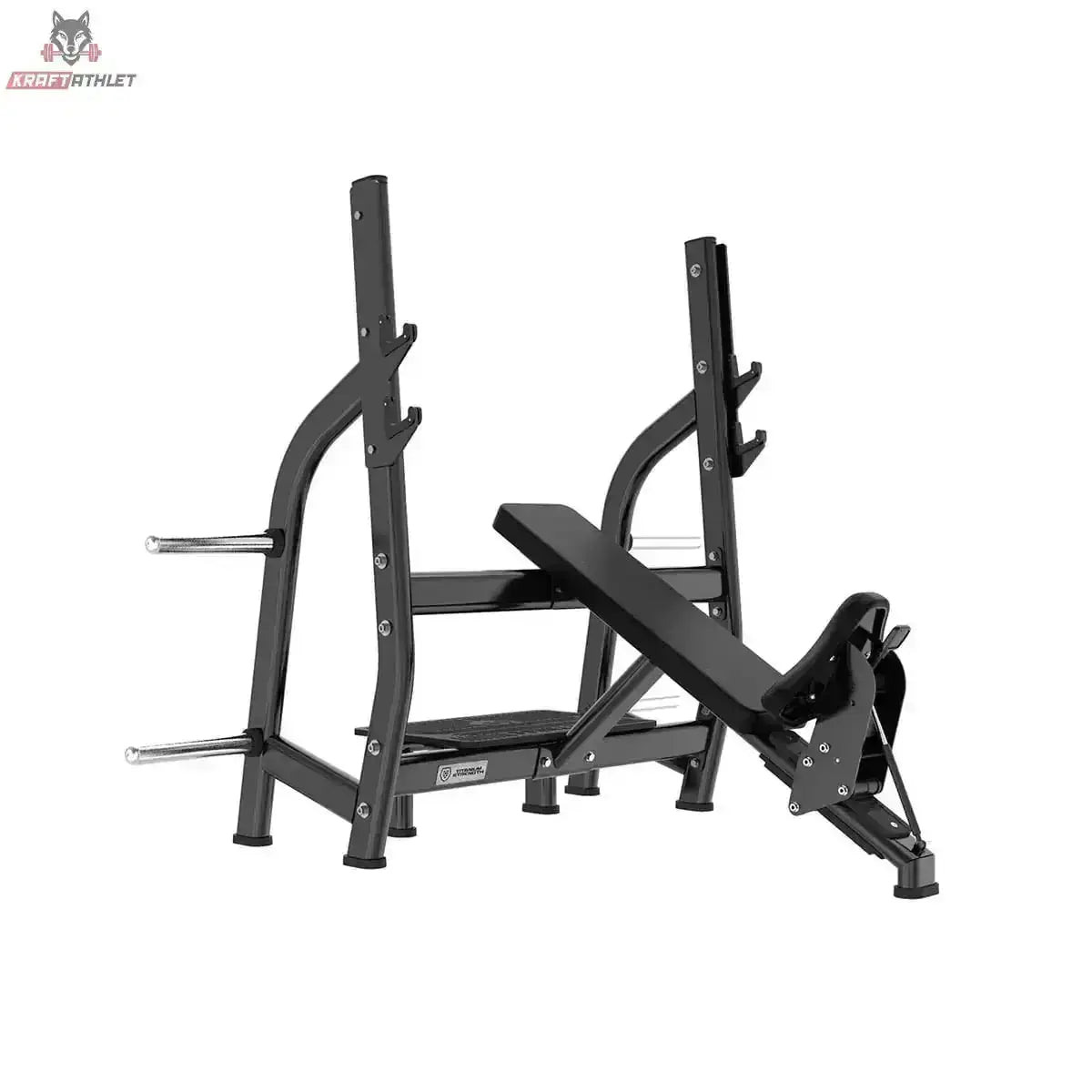 Positiv Geneigte Olympische Drückbank Titanium Strength Black Series