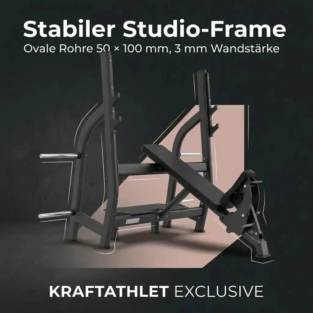 Positiv Geneigte Olympische Drückbank Black Series Titanium Strength Aparatos de musculación