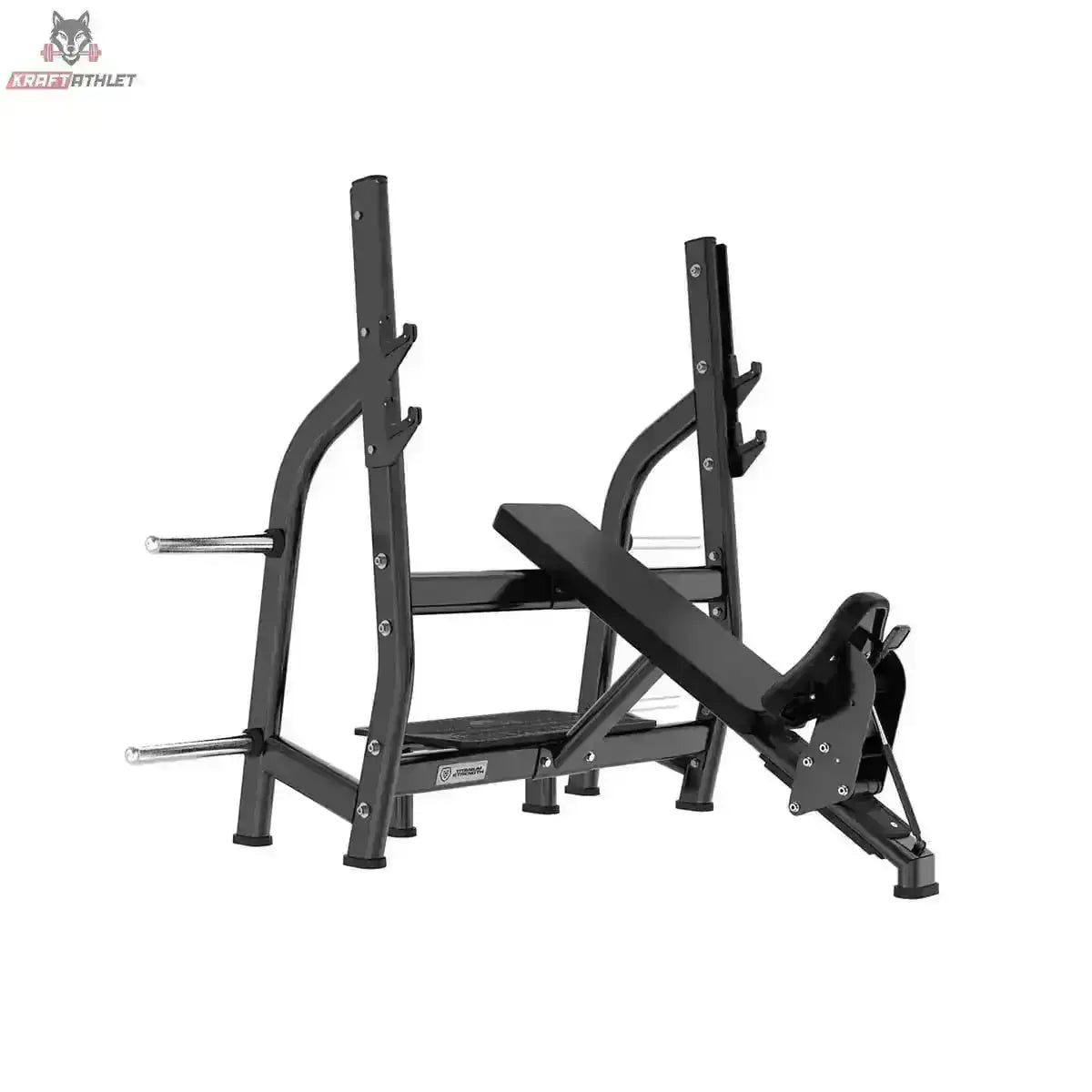 Positiv Geneigte Olympische Drückbank Titanium Strength Black Series
