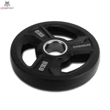 Premium Gummischeiben mit 3 Tri-Grip Griffen Titanium Strength