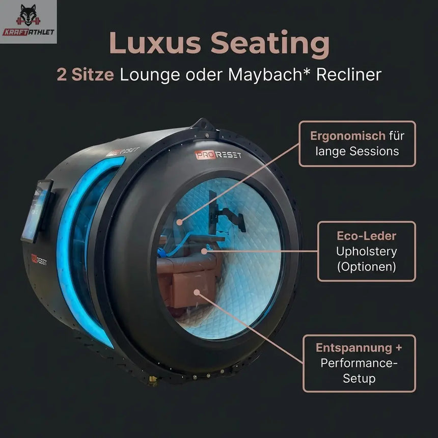 ProReset Atlantis – modulare 2-Sitz Hyperbarkammer (1.5 / 2.0 / 2.4* / 3.0* ATA)